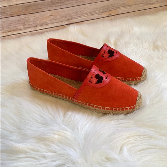 Tory Burch Red Canyon Suede Sidney Espadrille Flat - Picture 3 of 8